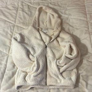 sherpa jacket, supposed to be oversized